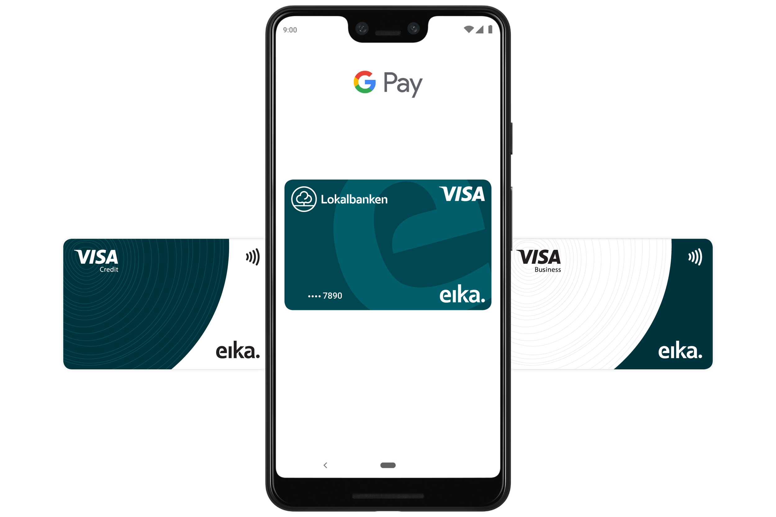 google pay med visa kredittkort